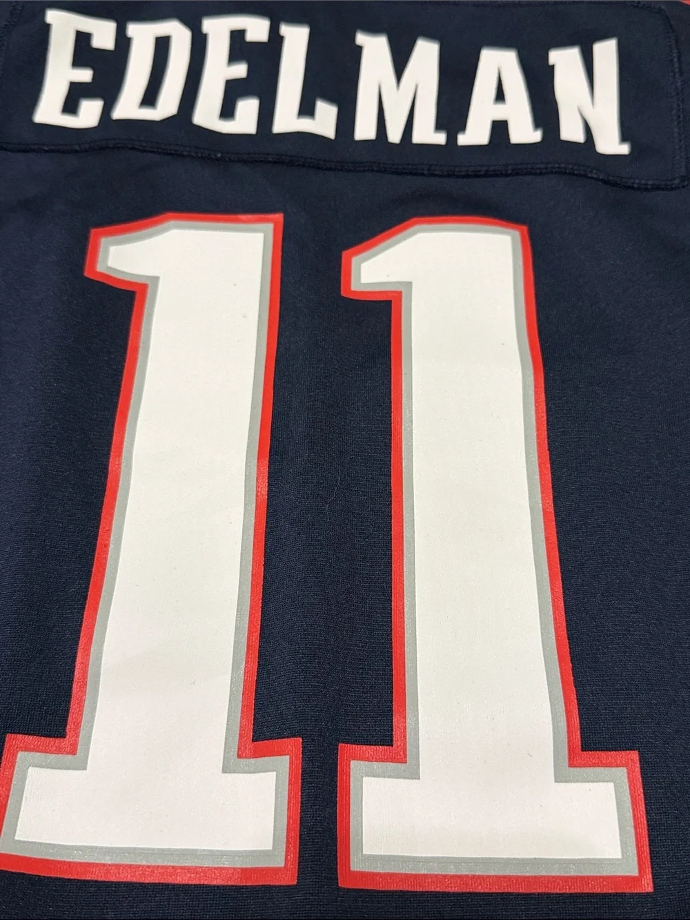 Julian Edelman New England Patriots #11 Navy NFL Jersey